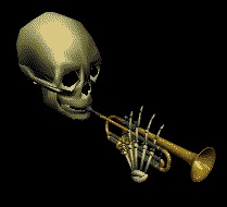 Skull playing trumpet for website